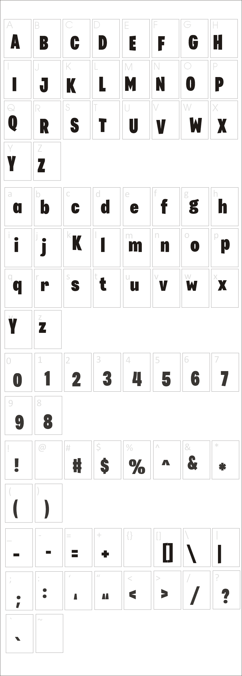 Fortnite Font Characters Map