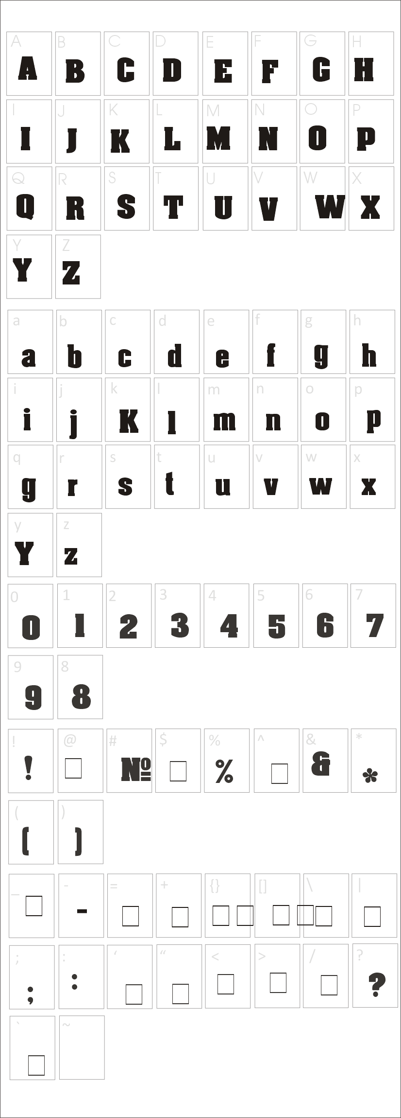 Paw Patrol Font Characters Map