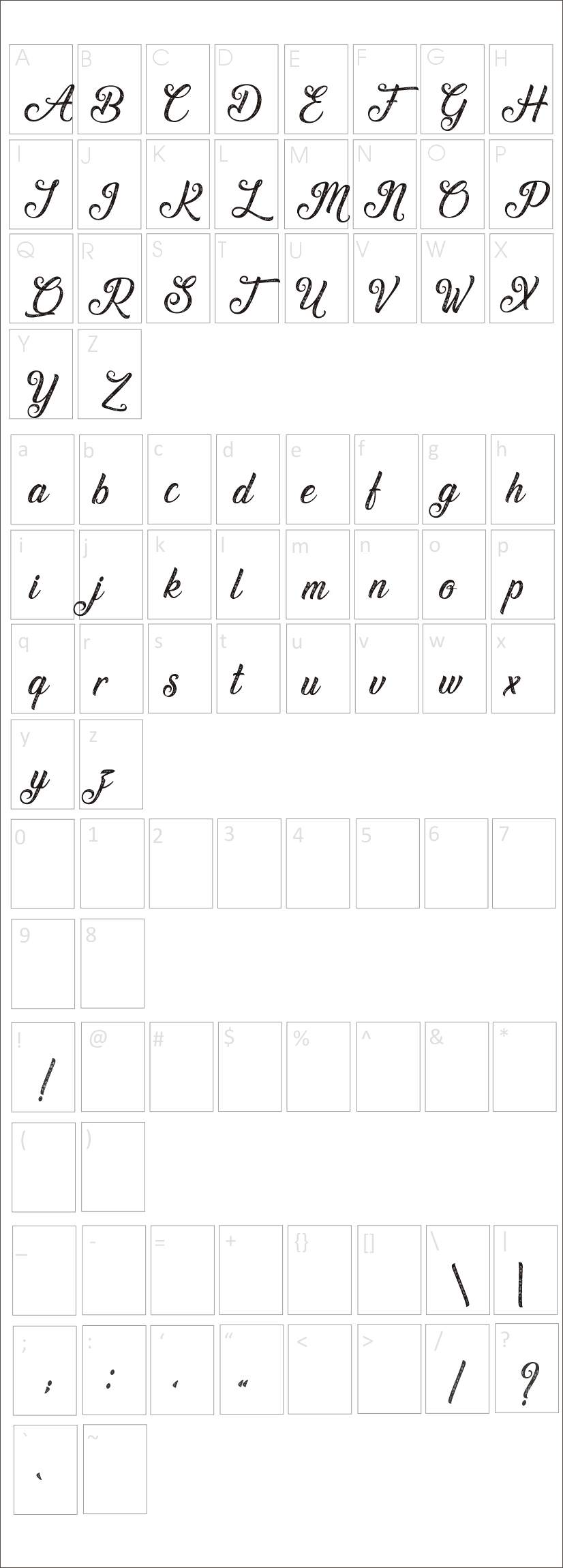 Waving At Christmas Font Characters Map