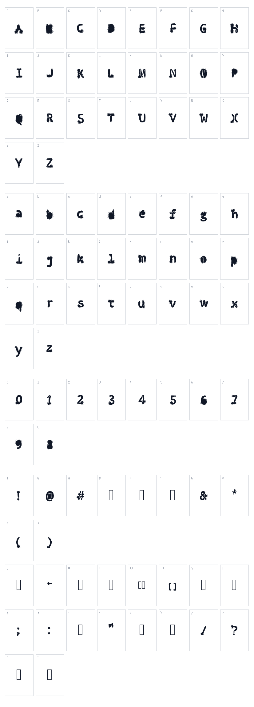 Penis Character Map